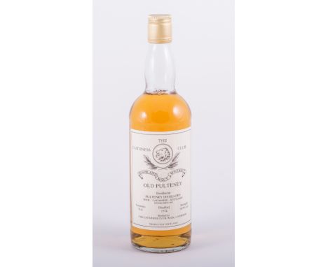 OLD PULTENEY, 1974, bottled for The Caithness Club, Highland Single Malt Whisky, 75cl, 56.9% vol.