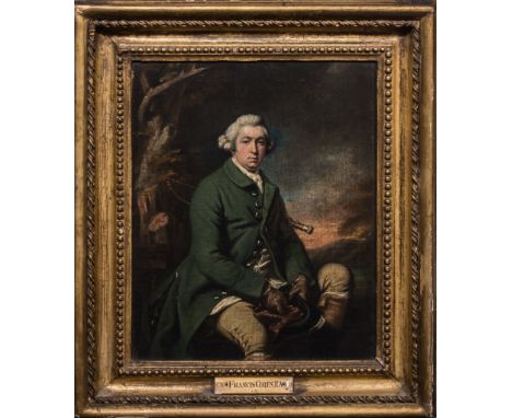 Studio of Francis CotesWilliam, 6th Baron Craven,three quarter length, holding a hunting whip under his left arm,oil on canva