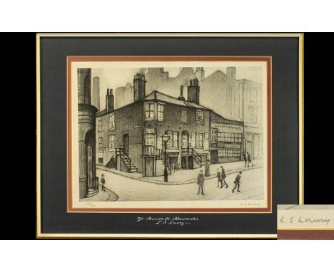 Laurence Stephen Lowry 1887 - 1976 Pencil Signed by The Artist Ltd and Numbered Edition Lithograph / Print. Titled ' Great An