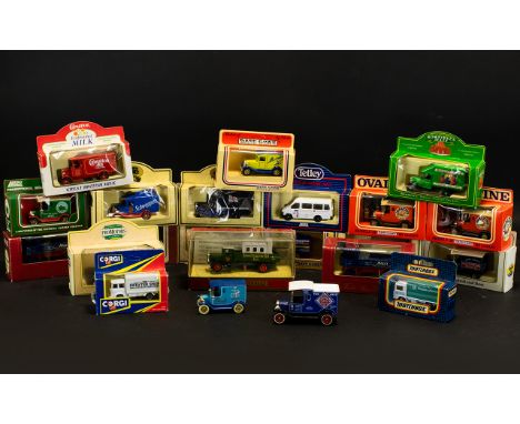 Diecast Model Car Interest - Days Gone - Corgi - Matchbox - LLEDO - 24 In Total. To Include (1) Matchbox MB-62 Volvo Containe