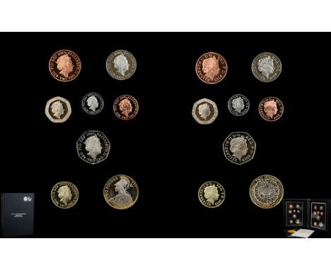 Royal Mint - Ltd Edition 2015 United Kingdom Proof - Definitive Coin Sets, The First and Final Edition ( 2 ) Two Proof Sets (