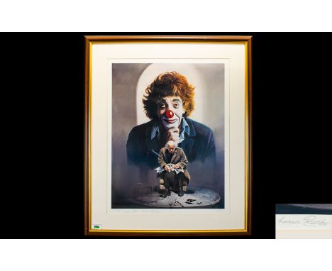 Lawrence Rushton Colour Lithograph Print pencil signed by the Artist.  Limited edition titled 'Reflections', limited to 850 c