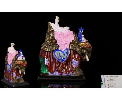 Royal Doulton Ltd and Numbered Edition Hand Painted Ceramic Figure - HN Icons Series ' Princess Badoura ' HN5651. This Figure