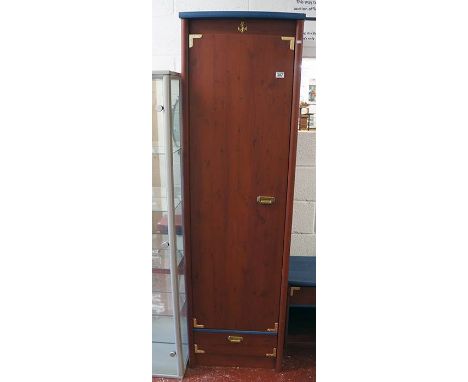 Tall single wardrobe with matching bedside cabinet