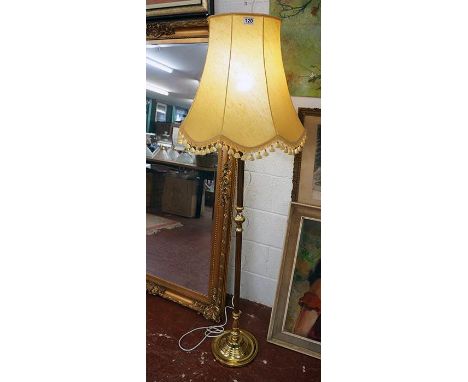 Brass standard lamp in working order