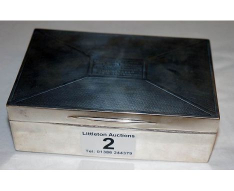 Silver cigarette case