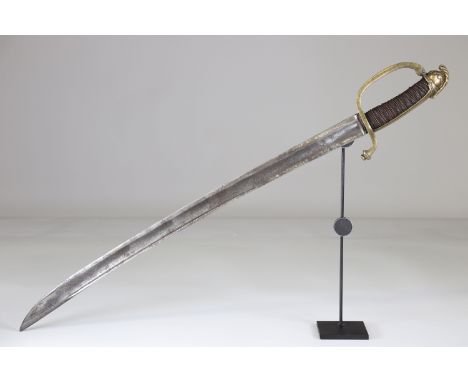 French curassier saber 1830-1840Sizes: L. totale= 830mm L Lame= 680mm l lame= 37mmWeight (K): 0,69kgCondition: At first glanc