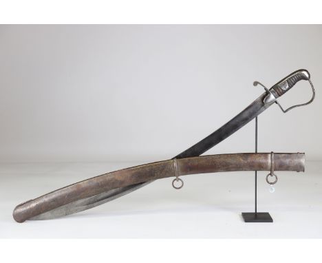 Empire period saber with scabbardSizes: L. totale= 950mm L Lame= 830mm l lame= 42mmWeight (K): 2,04kgCondition: At first glan