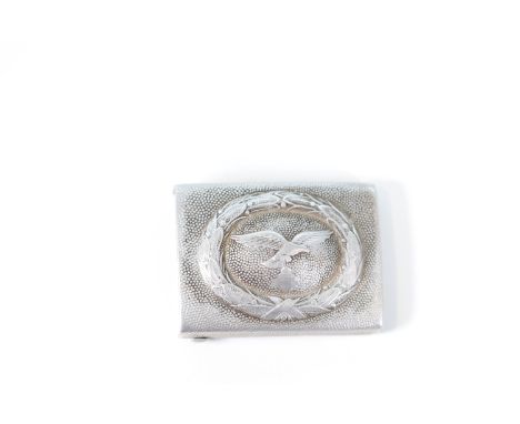 German WWII belt buckleSizes: H =50mm L =65mmWeight (K): 0,02kgCondition: At first glance: patina, normal wear