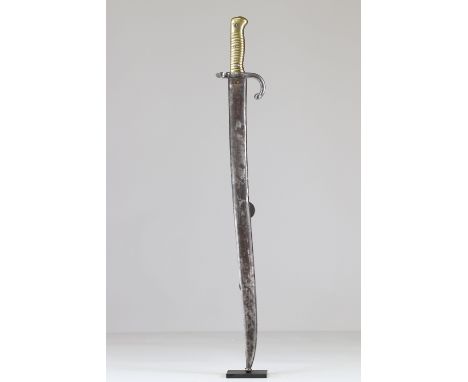 French bayonet model 1870 chasspotSizes: L. totale= 710mm L Lame= 575mm l lame= 30mmWeight (K): 1kgCondition: At first glance