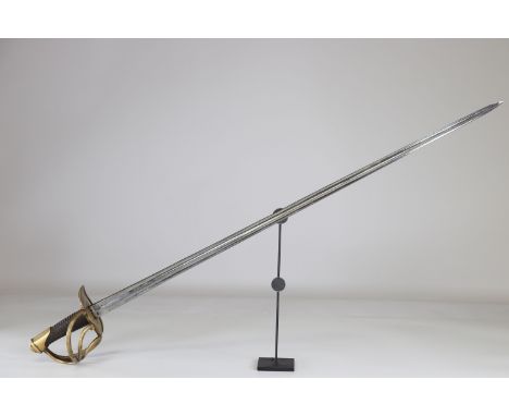french latte cavalry cuirassier 1820 + - guard mark and hallmarkSizes: L. totale= 1055mm L Lame= 955mm l lame= 32mmWeight (K)