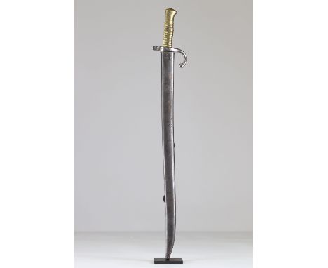 Chassepot bayonet model 1870 French modified Germany 14-18Sizes: L. totale= 710mm L Lame= 575mm l lame= 30mmWeight (K): 0,92k