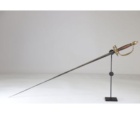 Sword, French, without engraving 1850 + -Sizes: L. totale= 990mm L Lame= 820mm l lame= 20mmWeight (K): 0,41kgCondition: At fi
