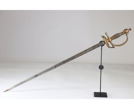 German sword, blade engraved 1820-1830Sizes: L. totale= 910mm L Lame= 730mm l lame= 22mmWeight (K): 0,8kgCondition: At first 