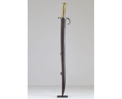 French bayonet model 1870 Chassepot (Z series)Sizes: L. totale= 720mm L Lame= 575mm l lame= 30mmWeight (K): 0,98kgCondition: 