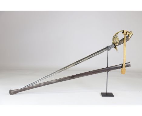 German officer saber with monogram on the wrist Prussian 1st warSizes: L. totale= 950mm L Lame= 810mm l lame= 25mmWeight (K):
