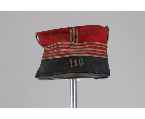 French infantry officer kepi 1st warSizes: L. totale= 270mm H = 150mmWeight (K): 0,28kgCondition: At first glance: patina, no