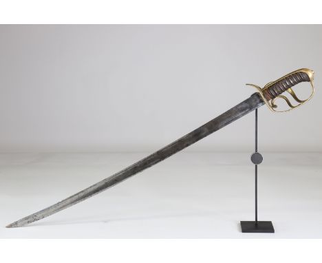 French saber, no marking, Empire period, ca 1800Sizes: L. totale= 890mm L Lame= 740mm l lame= 35mmWeight (K): 0,72kgCondition