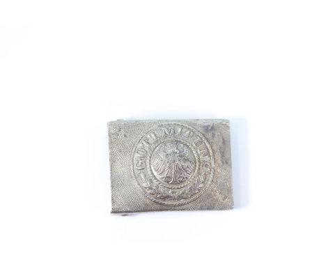 German WWII belt buckleSizes: H =45mm L =65mmWeight (K): 0,04kgCondition: At first glance: patina, normal wear