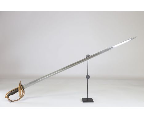 French officer batten cuirassier 1820Sizes: L. totale= 1075mm L Lame= 920mm l lame= 27mmWeight (K): 1,03kgCondition: At first