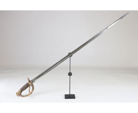 french cavalry officer latte 1880 marked bladeSizes: L. totale= 1065mm L Lame= 915mm l lame= 28mmWeight (K): 0,98kgCondition: