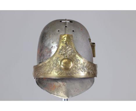 French helmet 19th unknown originSizes: L. totale= 270mm H = 210mmWeight (K): 0,64kgCondition: At first glance: patina, norma