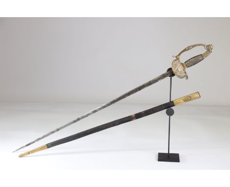 French musician sword late 19th centurySizes: L. totale= 870mm L Lame= 740mm l lame= 18mmWeight (K): 0,6kgCondition: At first