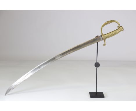 French "briquet" saber, revolutionary period "LIBERTE ORDRE PUBLIC", 1830-1840Sizes: L. totale= 780mm L Lame= 655mm l lame= 3