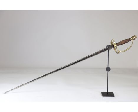 French engraved blade sword, ca. 1850Sizes: L. totale= 1000mm L Lame= 830mm l lame= 23mmWeight (K): 0,53kgCondition: At first