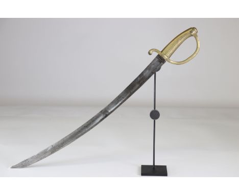 Saber French "briquet" 1800-1830, monogrammed hiltSizes: L. totale= 725mm L Lame= 600mm l lame= 33mmWeight (K): 0,73kgConditi