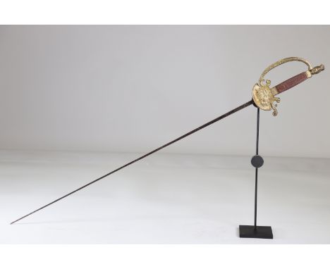 Foil, French, early 19th centurySizes: L. totale= 880mm L Lame= 735mm l lame= 11mmWeight (K): 0,4kgCondition: At first glance