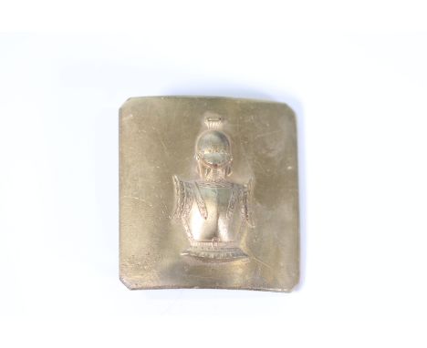 19th French cuirassier belt buckleSizes: H= 65mm L= 65mmWeight (K): 0,09kgCondition: At first glance: patina, normal wear