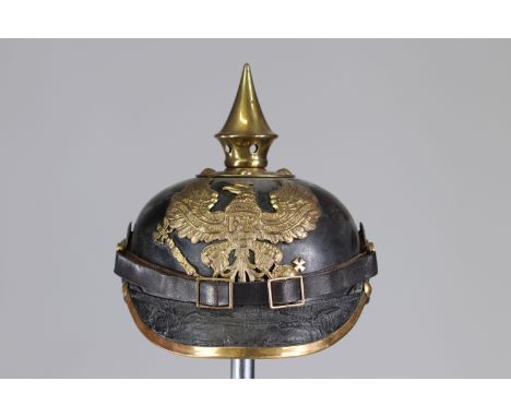 German helmet 14-18 infantrySizes: L. totale= 225 mm H = 240mmWeight (K): 0,43kgCondition: At first glance: patina, normal we