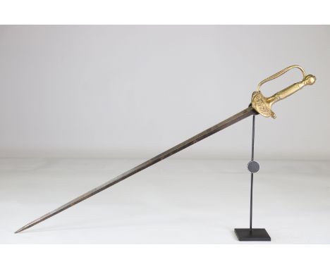 French civil servant sword, 1880-1890Sizes: L. totale= 860mm L Lame= 720mm l lame= 24mmWeight (K): 0,7kgCondition: At first g