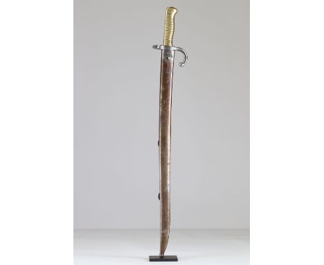 French bayonet manufacture and unknown origin ChassepotSizes: L. totale= 710mm L Lame= 575mm l lame= 30mmWeight (K): 1kgCondi