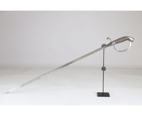 German saber, 1880-1890, small engraving on the bladeSizes: L. totale= 950mm L Lame= 810mm l lame= 18mmWeight (K): 0,53kgCond