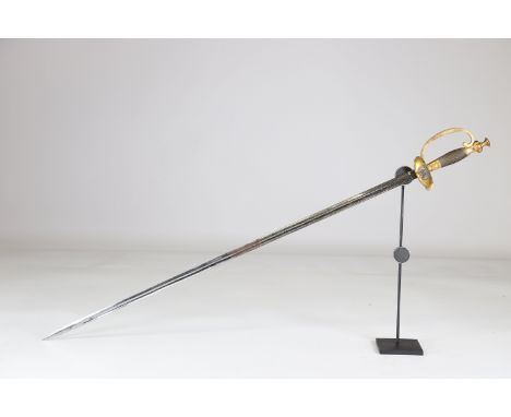 German sword late 19th officerSizes: L. totale= 930mm L Lame= 800mm l lame= 18mmWeight (K): 0,47kgCondition: At first glance: