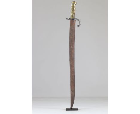French Chassepot bayonet transformed Germany 14-18Sizes: L. totale= 710mm L Lame= 575mm l lame= 30mmWeight (K): 1kgCondition: