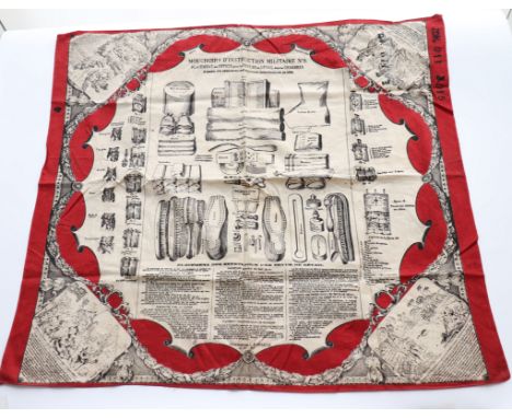 French instruction handkerchief 14-18Sizes: L = 750mm H = 670mmWeight (K): 0,03kgCondition: At first glance: patina, normal w