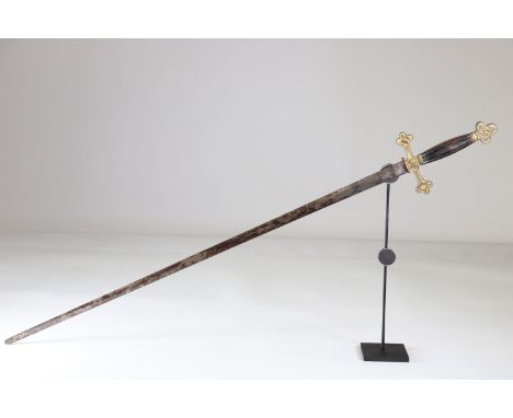 Freemasonry sword, 19th century, FrenchSizes: L. totale= 975mm L Lame= 805mm l lame= 22mmWeight (K): 0,48kgCondition: At firs