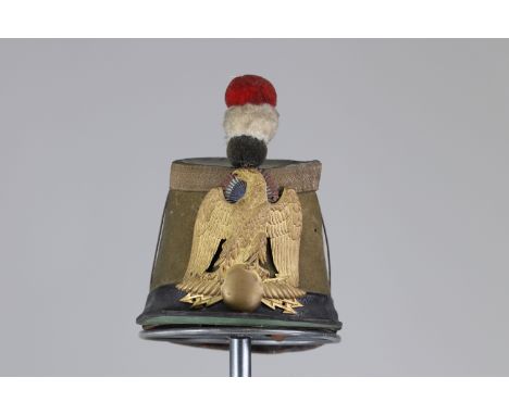French kepi late 19th shakoSizes: L. totale= 250mm H = 220mmWeight (K): 0,27kgCondition: At first glance: patina, normal wear