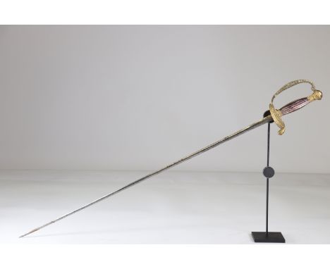 French triangular rapier sword, early 19th centurySizes: L. totale= 900mm L Lame= 770mm l lame= 18mmWeight (K): 0,37kgConditi