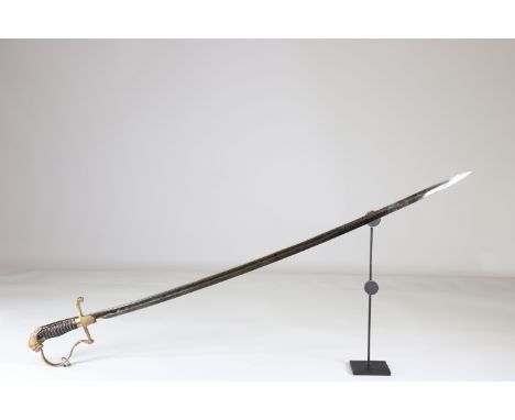 German saber officer 1914-1918, no markingsSizes: L. totale= 1030mm L Lame= 880mm l lame= 22mmWeight (K): 0,67kgCondition: At