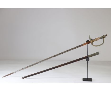 Civilian sword, 19th century, FrenchSizes: L. totale= 1010mm L Lame= 860mm l lame= 16mmWeight (K): 0,65kgCondition: lack on t