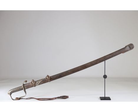 German cavalry saber, with scabbard and strap, WW1Sizes: L. totale= 950mm L Lame= 805mm l lame= 28mmWeight (K): 1,8kgConditio