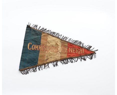 Fagnon for French commissioner general command carSizes: L = 420mm H =280mmWeight (K): 0,02kgCondition: At first glance: pati
