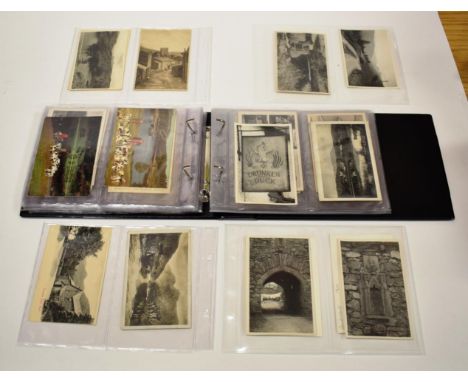 Langdale, Coniston and Hawkshead - A collection of topographical mainly vintage cards in a modern album. Including several sc