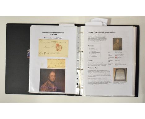 Collection of Free Fronts - Many Relating to Dukes of Wellington, Peninsular Wars and Waterloo ( Album C1) . , With later Duk