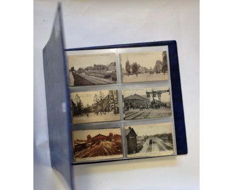 France - Vintage Postcards. A very fine collection of early and middle period postcards with much Railway and Shipping intere