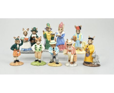 Royal Doulton Bunnykins, Sundial Bunnykins DB213, Pilgrim Bunnykins DB212, limited edition 1147/2500, Egyptian Bunnykins DB31